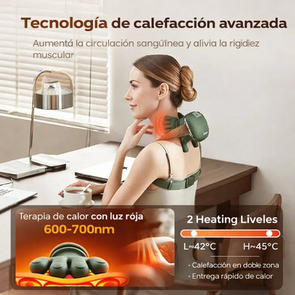 El mejor masajeador de cuello portátil: ¡3 veces más relajación!