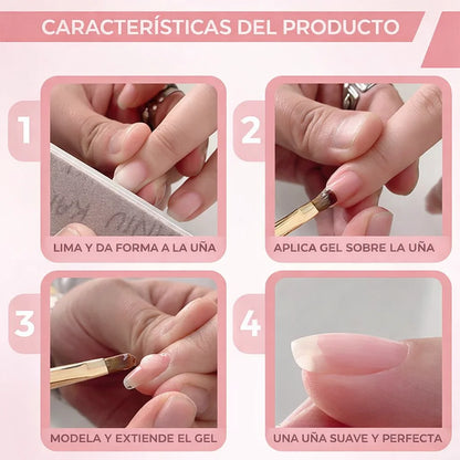 Gel fortalecedor de uñas autonivelante 3 en 1