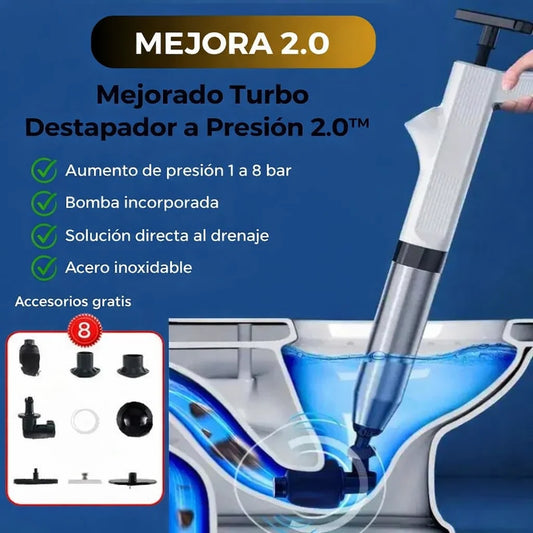 Desatascador de drenajes Turbo | ¡Elimina todos los bloqueos de drenaje!