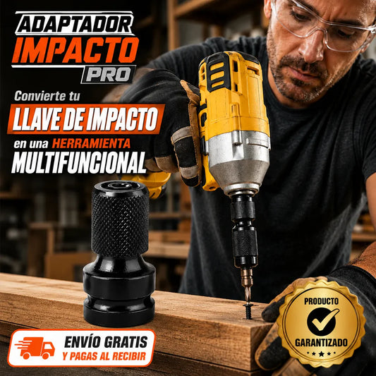 ADAPTADOR IMPACTO PRO 2 POR EL PRECIO DE 1, Convierte tu llave de impacto en una herramienta multifuncional