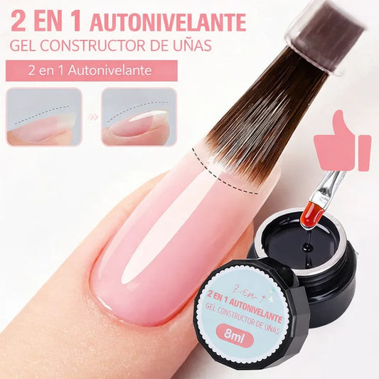 Gel fortalecedor de uñas autonivelante 3 en 1