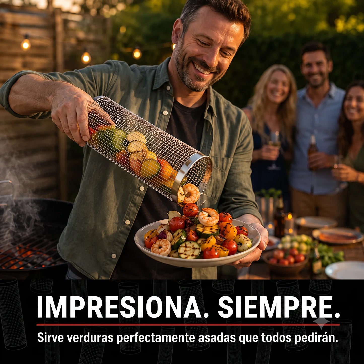 BBQMaster™ | Asa verduras como un profesional, sin que se caiga nada.