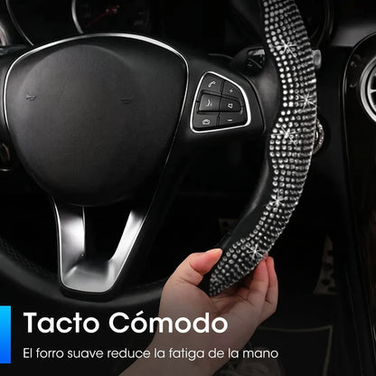 Funda para volante de coche con diamantes y brillo 💎