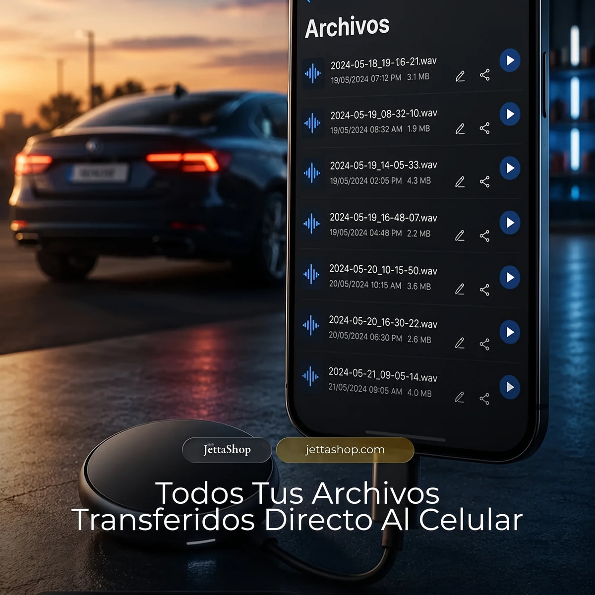 EchoPin™ - Mini grabadora de audio magnética para coche con activación por voz [PROMOCIÓN LIMITADA]