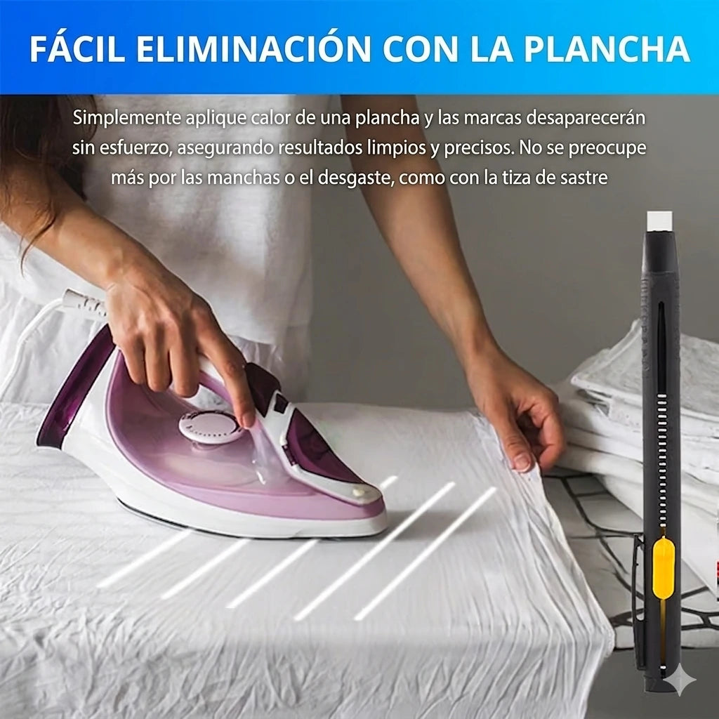 🔥Último día con 50% de descuento🔥 Marcador de tela borrable con calor para costura, bordado y acolchado.