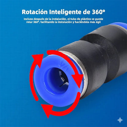 ⚡🔧Kit 40 piezas de racores neumáticos de 1/4 pulgada para mangueras de aire con conexión rápida