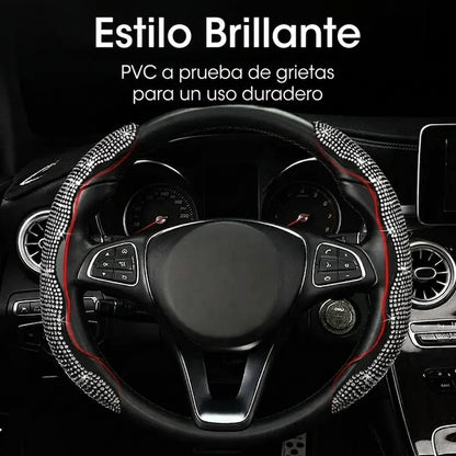 Funda para volante de coche con diamantes y brillo 💎