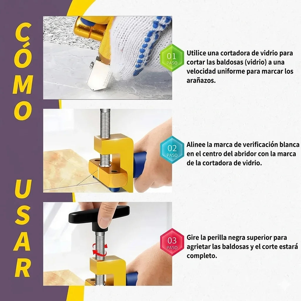 Cortadora de azulejos multifuncional, una nueva forma de perfeccionar el corte.