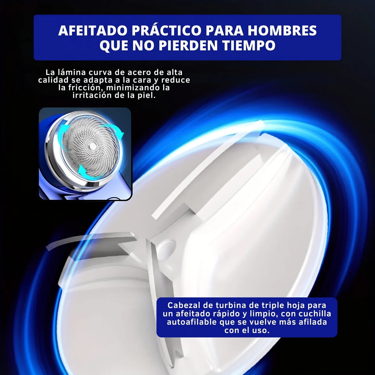Mini Afeitadora Portatil - Elegante y Atractivo a toda hora y en cualquier lugar