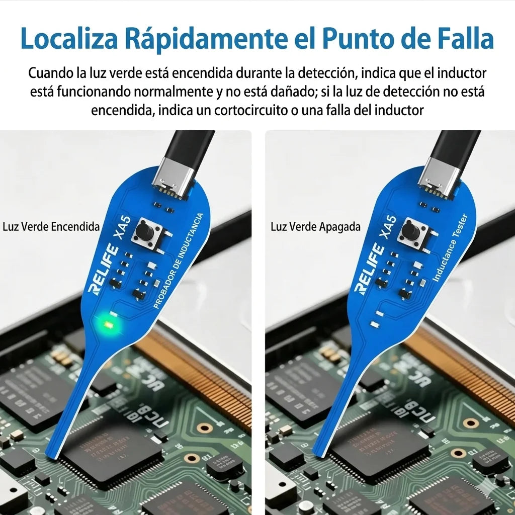 Probador de inductores electromagnéticos en circuito