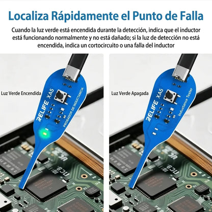 Probador de inductores electromagnéticos en circuito