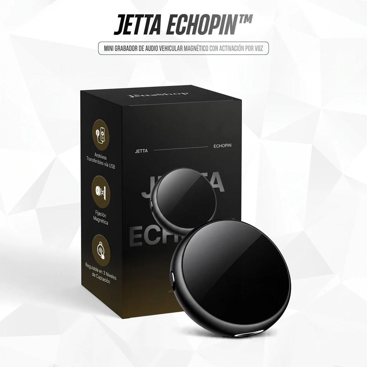 EchoPin™ - Mini grabadora de audio magnética para coche con activación por voz [PROMOCIÓN LIMITADA]