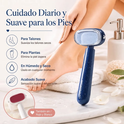Removedor de callos de doble cara para pies, raspador de pies con cuchilla reemplazable de acero inoxidable 🦶