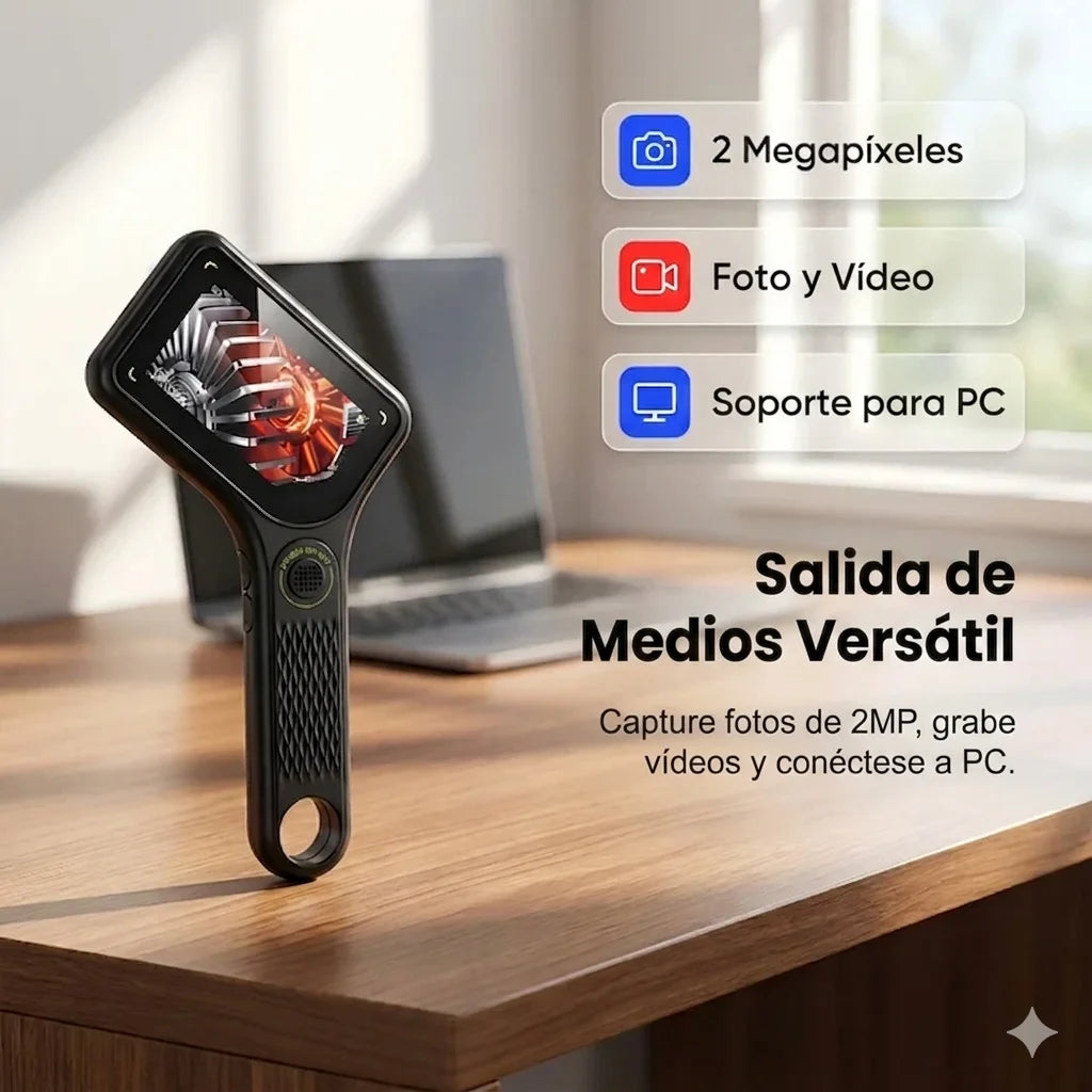 Lupa de lectura rectangular 500X con luz LED regulable – Ideal para baja visión, libros y letra pequeña