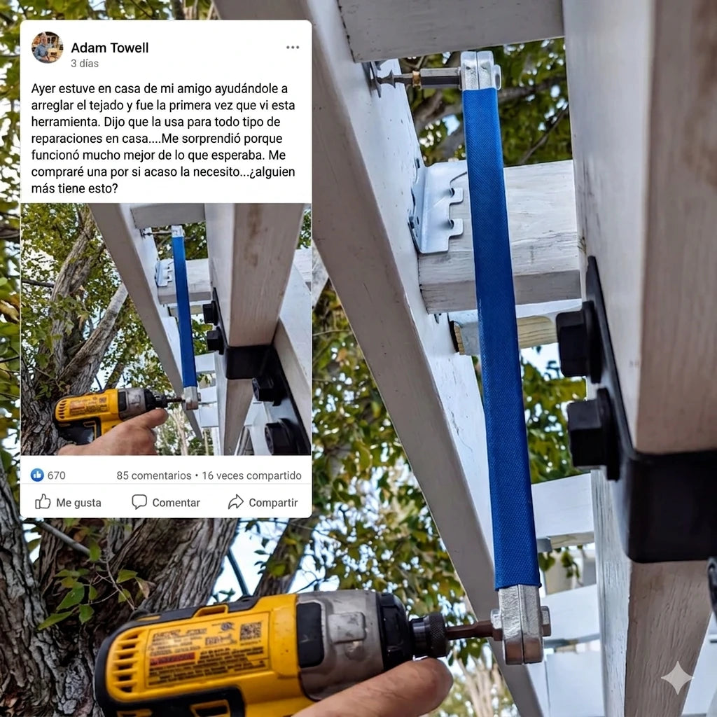 Llave Extensión Universal 3 en 1 con Adaptadores para espacios dificiles