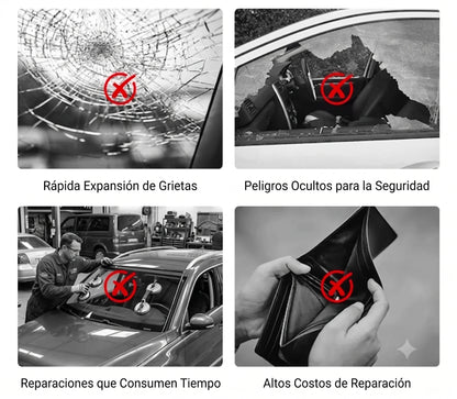 Kit de reparación de grietas en vidrio