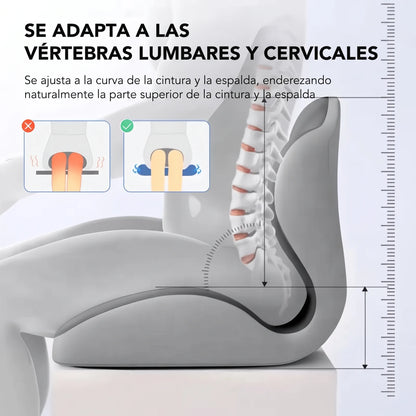 Cojín de asiento ergonómico de espuma viscoelástica