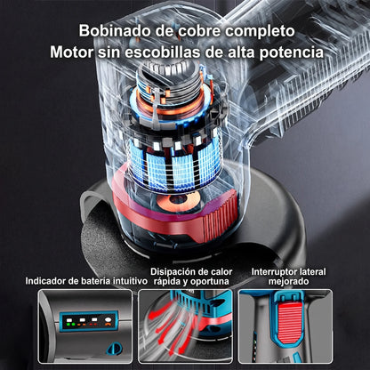 Minipulidora Angular: alta eficiencia, ligero y multiusos