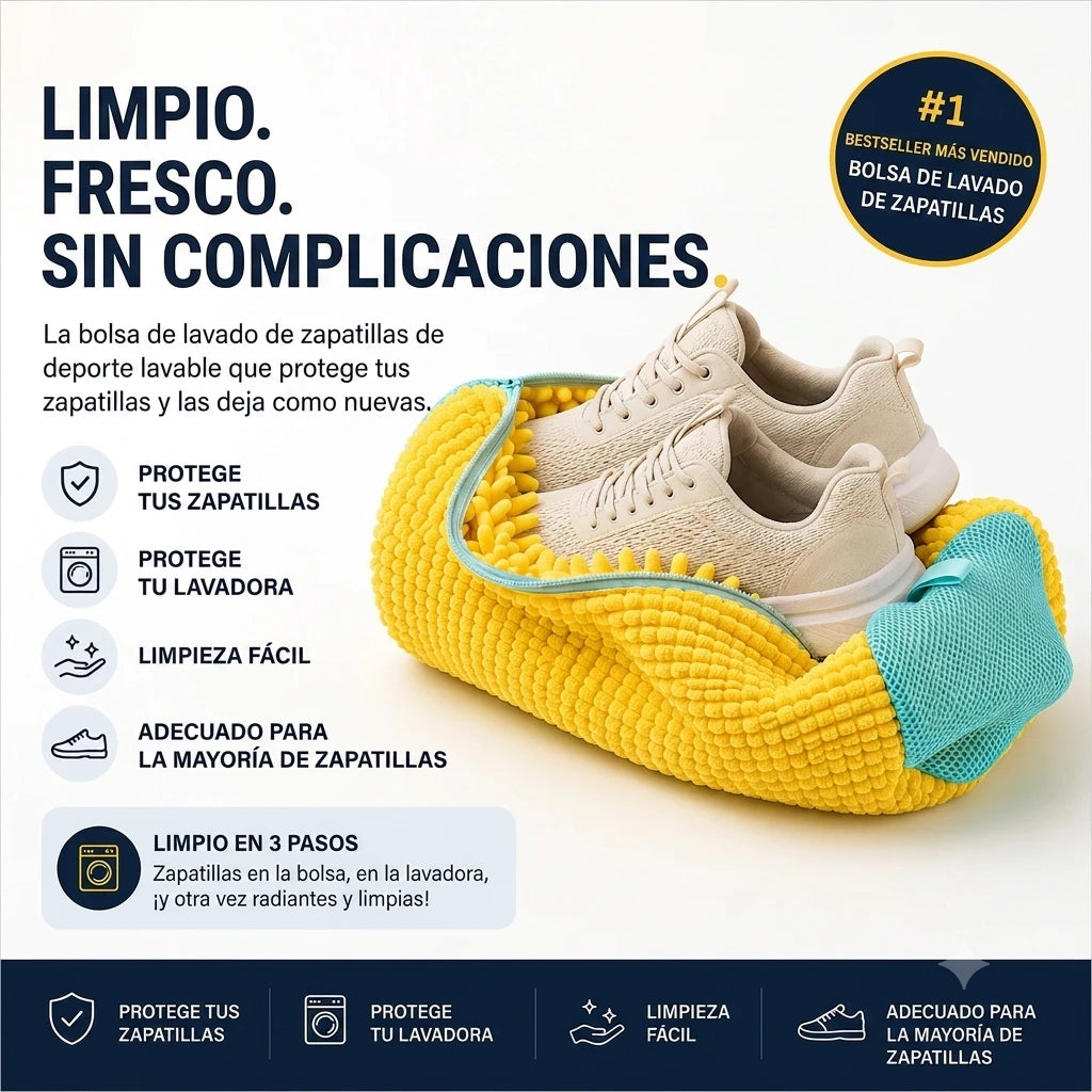 LavaZapas™ – La solución para tus zapatos en la lavadora.