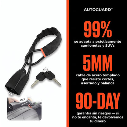 Traba de Seguridad Antirrobo AutoGuard™ para Vehículos (Ajuste Universal)