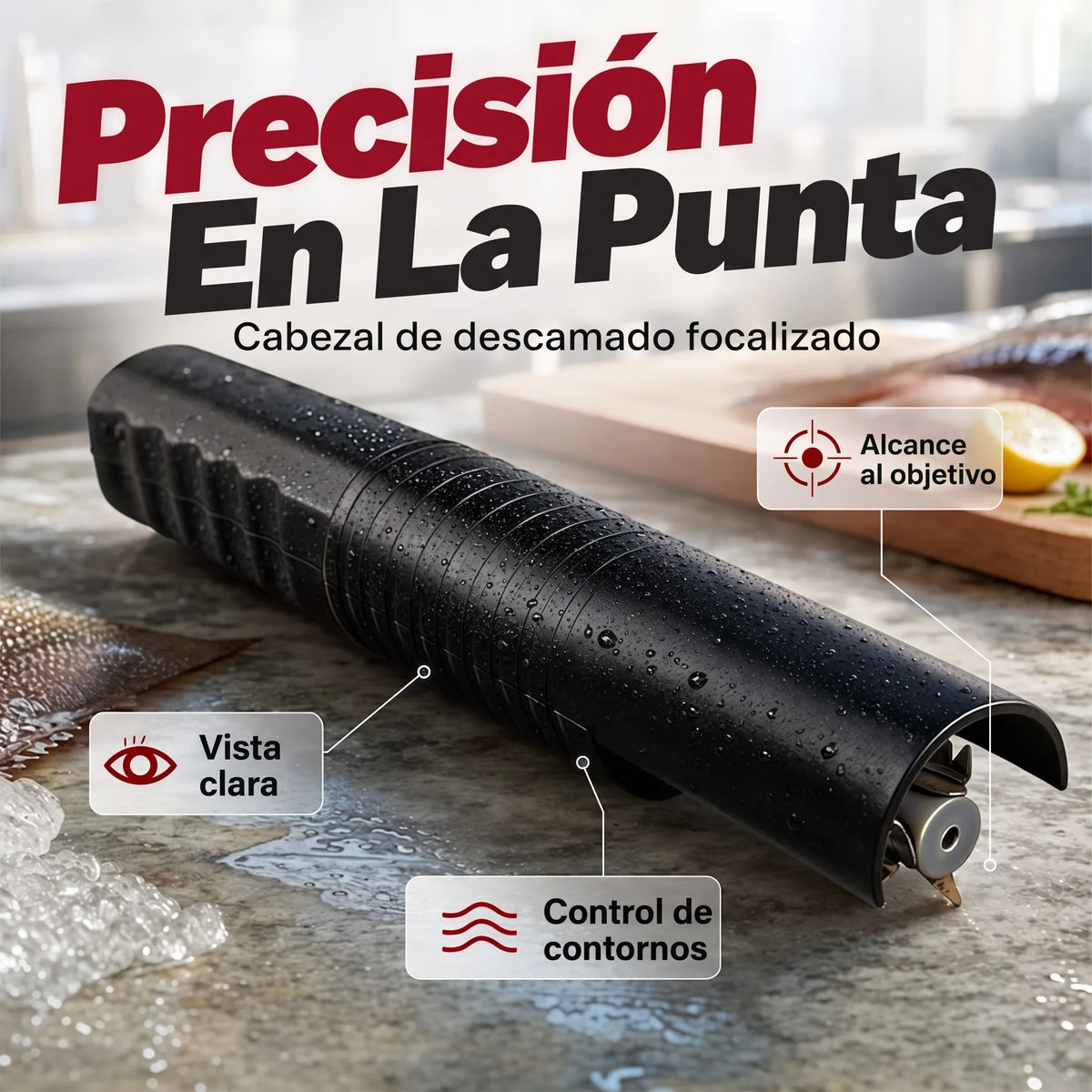 Herramienta eléctrica impermeable para descamar pescado
