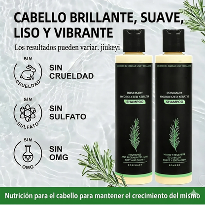 🌱 Champú orgánico de romero para el crecimiento del cabello