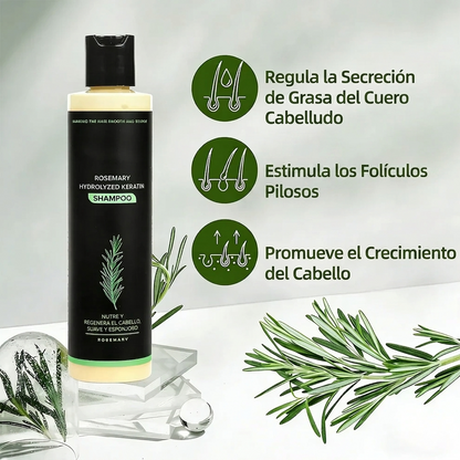 🌱 Champú orgánico de romero para el crecimiento del cabello