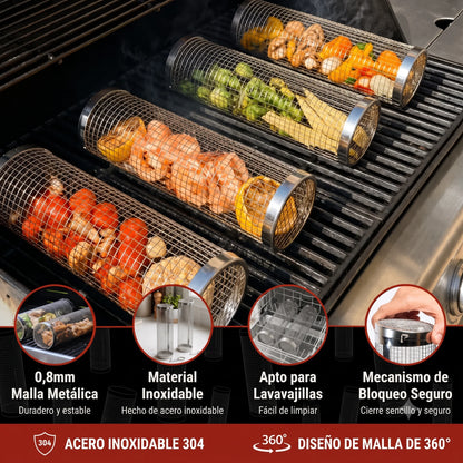 BBQMaster™ | Asa verduras como un profesional, sin que se caiga nada.