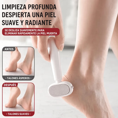 Removedor de callos de doble cara para pies, raspador de pies con cuchilla reemplazable de acero inoxidable 🦶