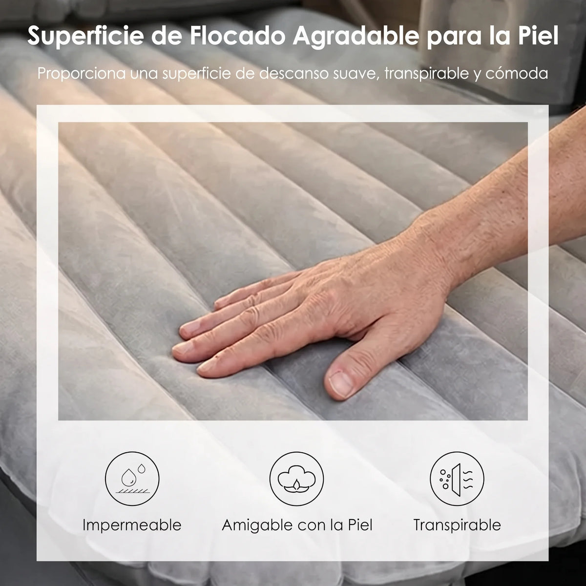 Colchón de aire inflable para coche, cama de viaje