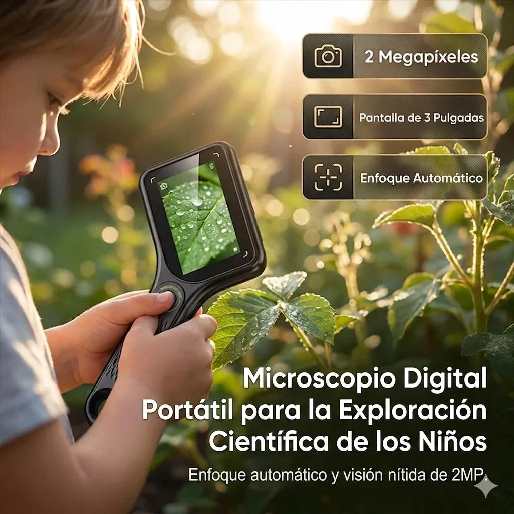 Lupa de lectura rectangular 500X con luz LED regulable – Ideal para baja visión, libros y letra pequeña