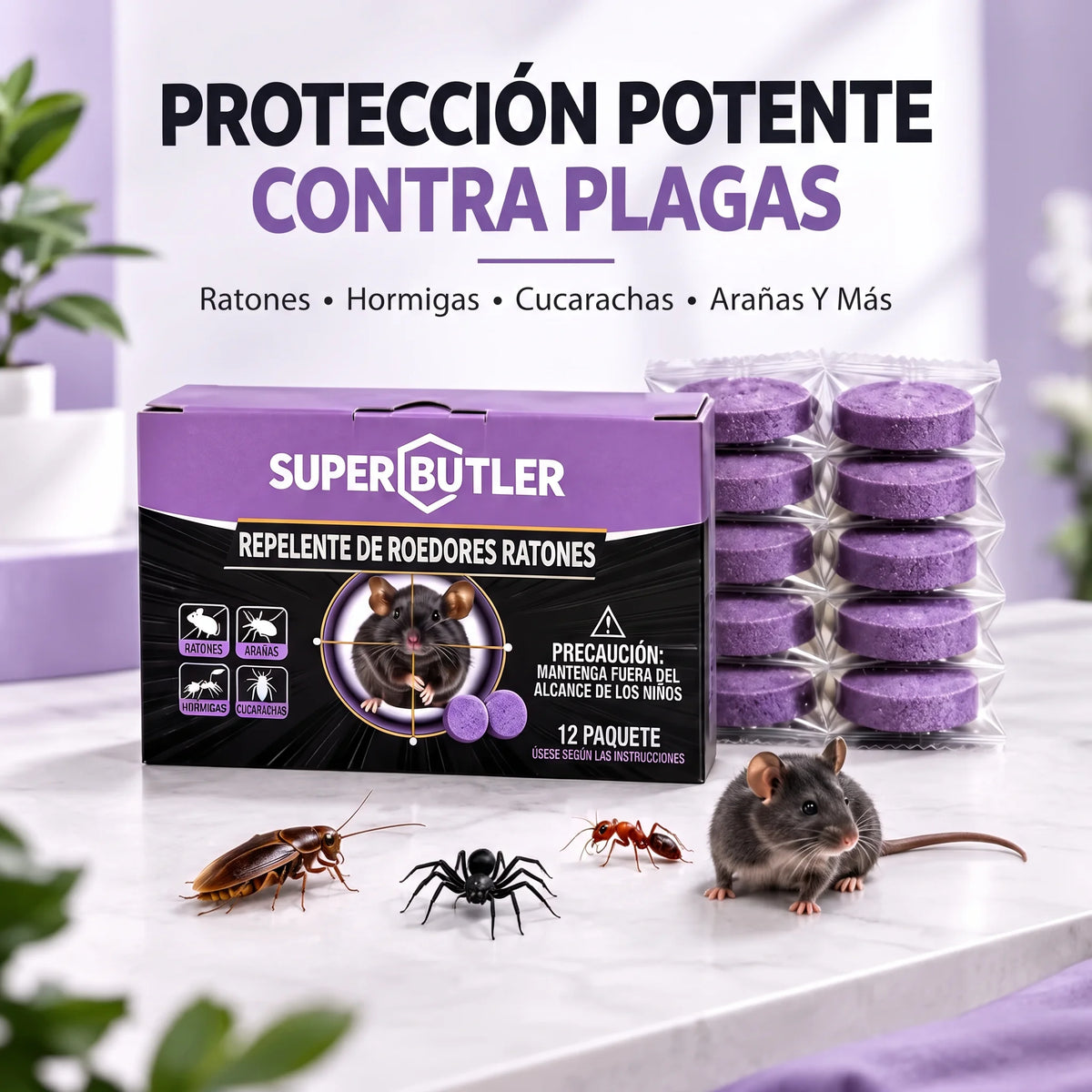 Repelente para ratones y ratas