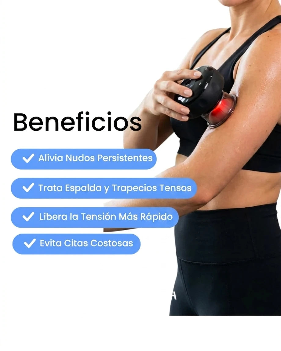 Dile Adiós al Dolor Muscular con el Nuevo Masajeador de Ventosas 4 en 1 + ¡Aceite de Masaje de Regalo!