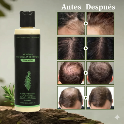 🌱 Champú orgánico de romero para el crecimiento del cabello