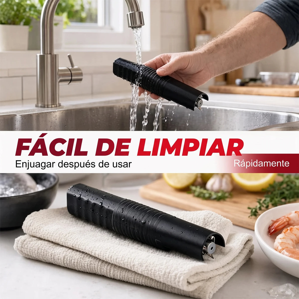 Herramienta eléctrica impermeable para descamar pescado