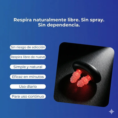 ¡Respira libre al instante con InfraNose Pro™! Olvídate de la congestión y los sprays.