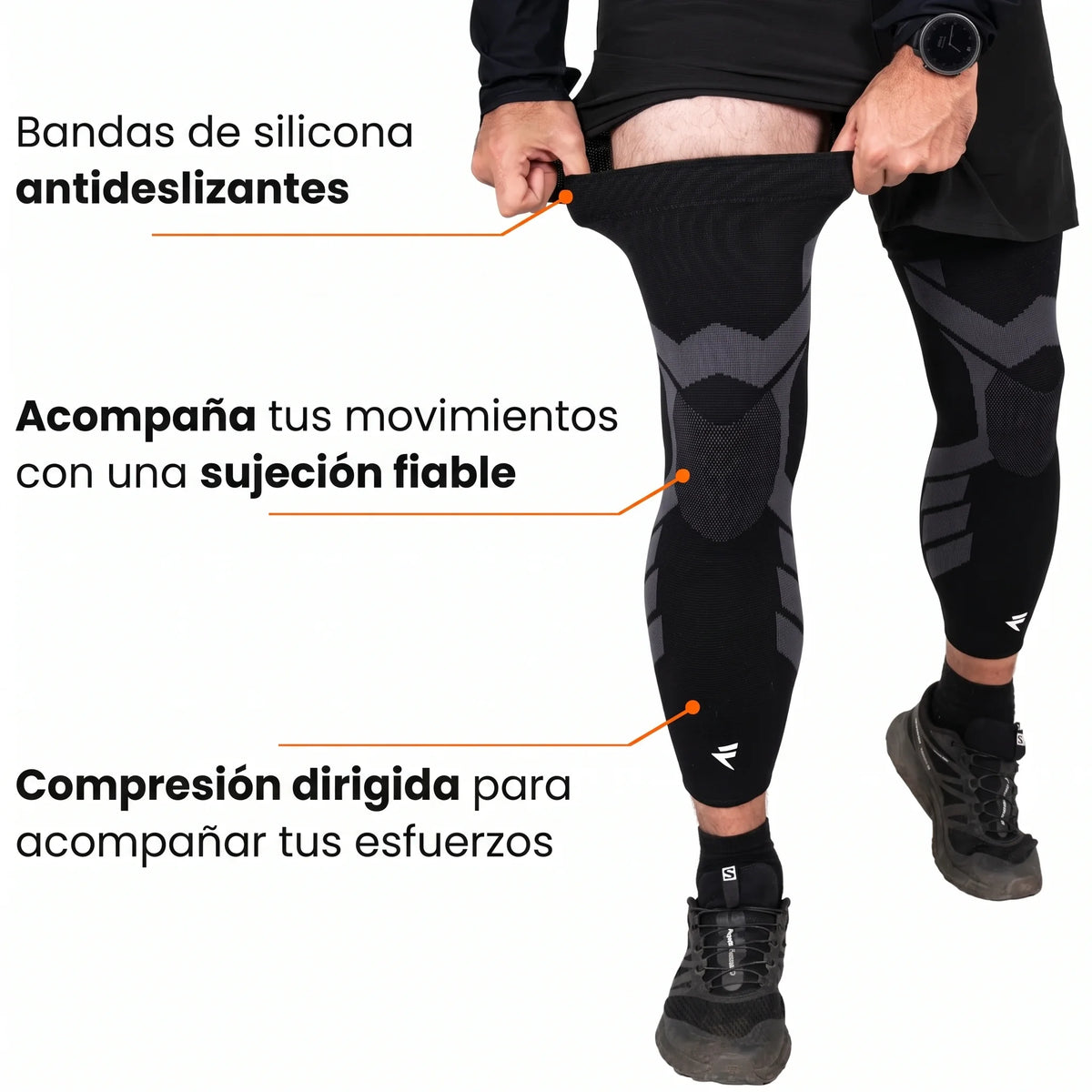 Soporte de compresión V2 para rodillas y piernas