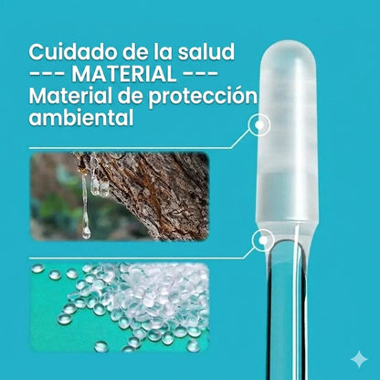 Palitos adhesivos para limpiar los oídos: cuidado suave y visible de los oídos.
