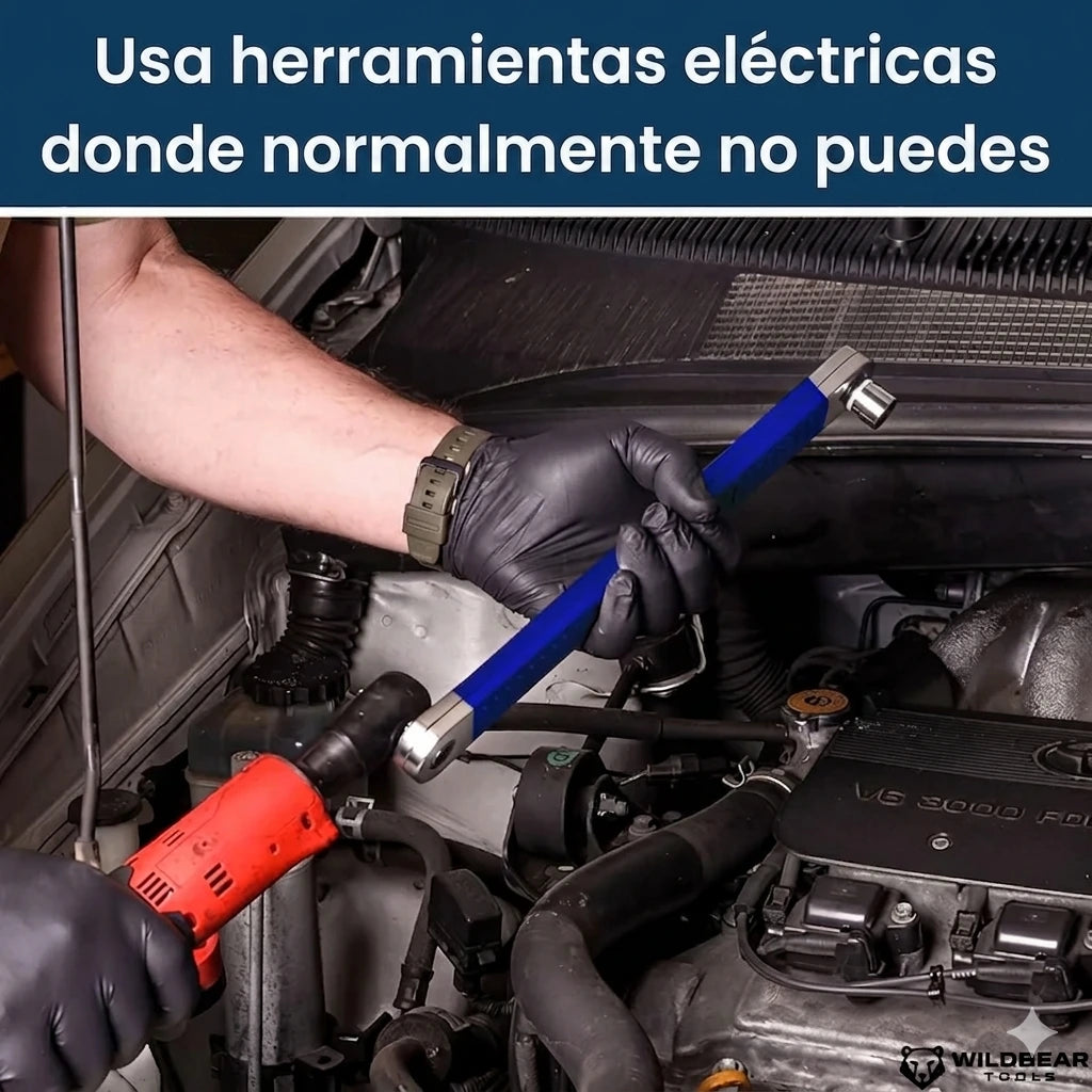 Llave Extensión Universal 3 en 1 con Adaptadores para espacios dificiles