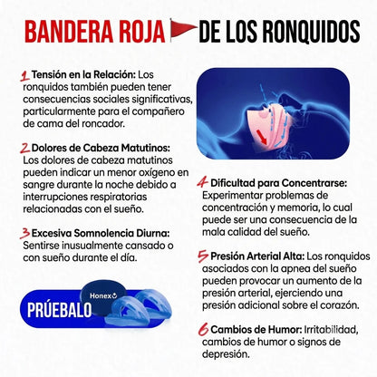 Boquilla antironquidos silenciosa de tamaño universal