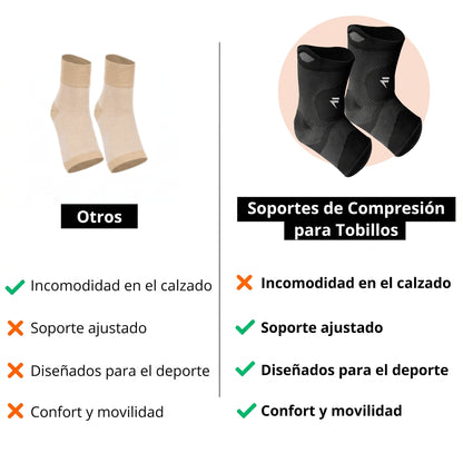 Soportes de compresión para tobillo V3 (2 unidades)