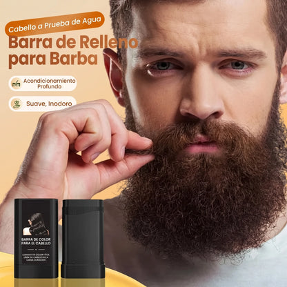 Barra rellenadora de cabello y barba resistente al agua: ¡Elimina las canas al instante, aspecto natural!