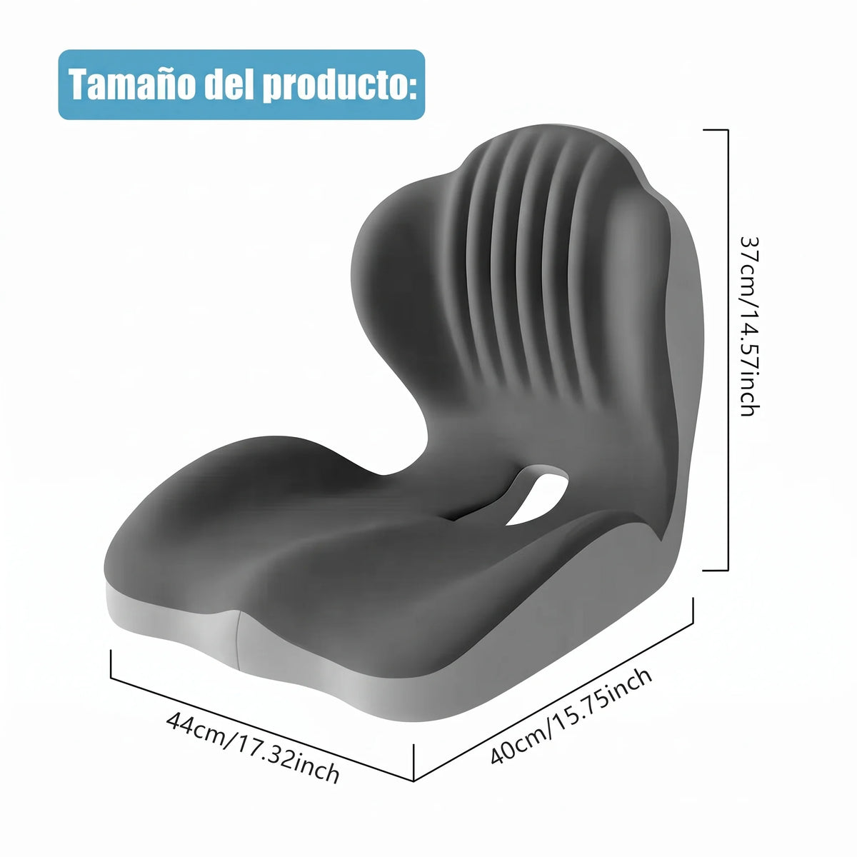 Cojín de asiento ergonómico de espuma viscoelástica