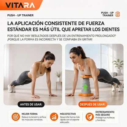 Domina las flexiones. Desarrolla fuerza más rápido | VITARA™ PushPro