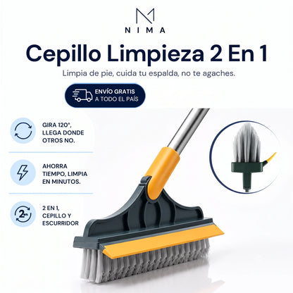 Cepillo Limpieza 2 En 1 - 120° + Palo de REGALO