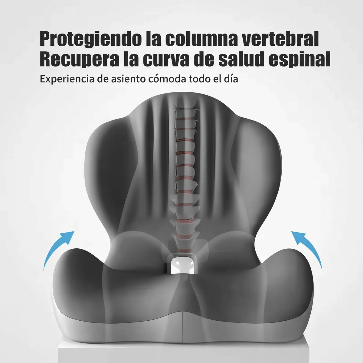 Cojín de asiento ergonómico de espuma viscoelástica