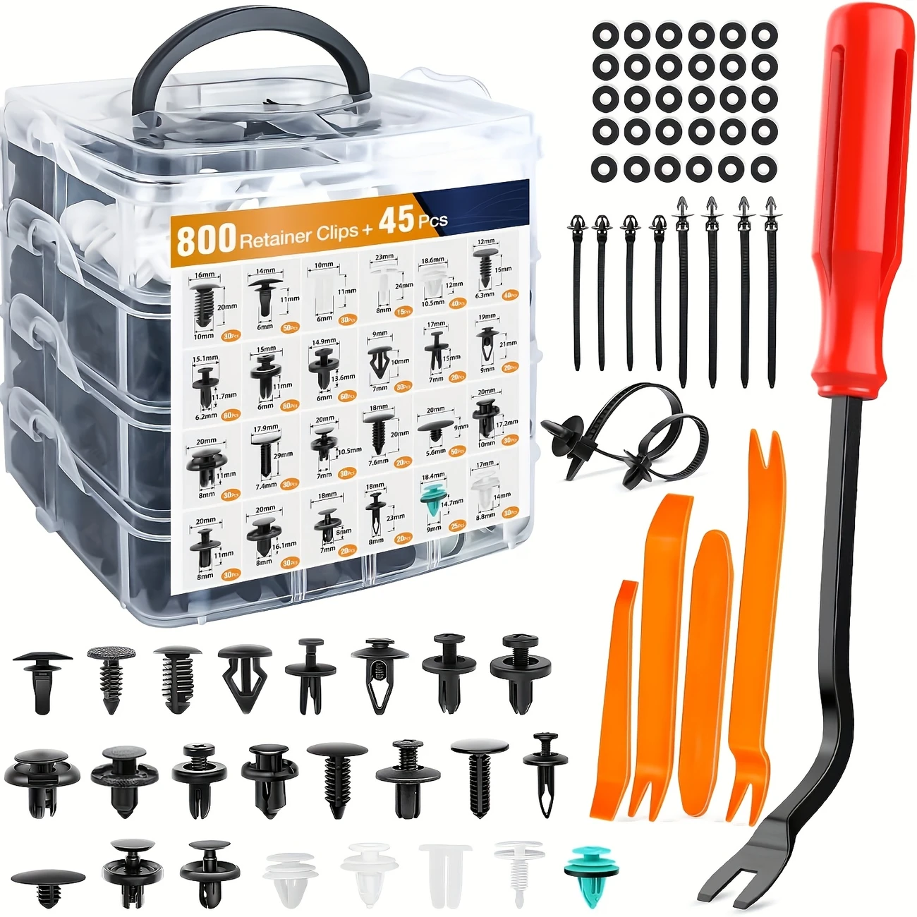 AutoFix Pro™ – Kit 800 Clips Universales para Carro