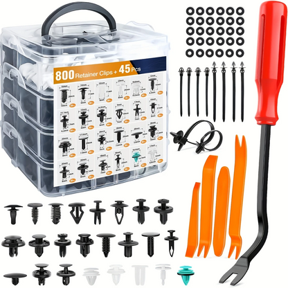 AutoFix Pro™ – Kit 800 Clips Universales para Carro