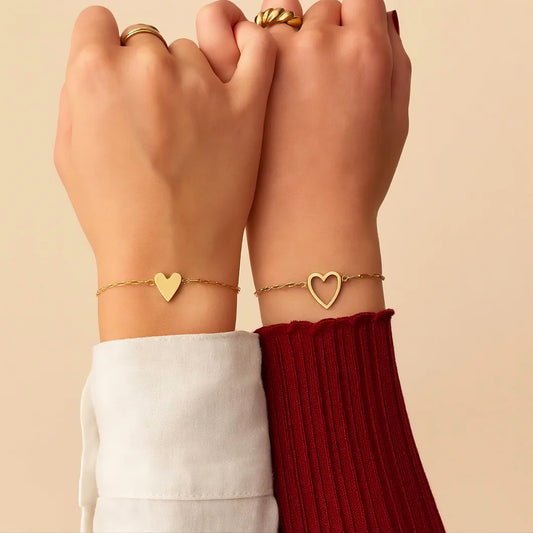 Pulseras de corazones para madre e hija
