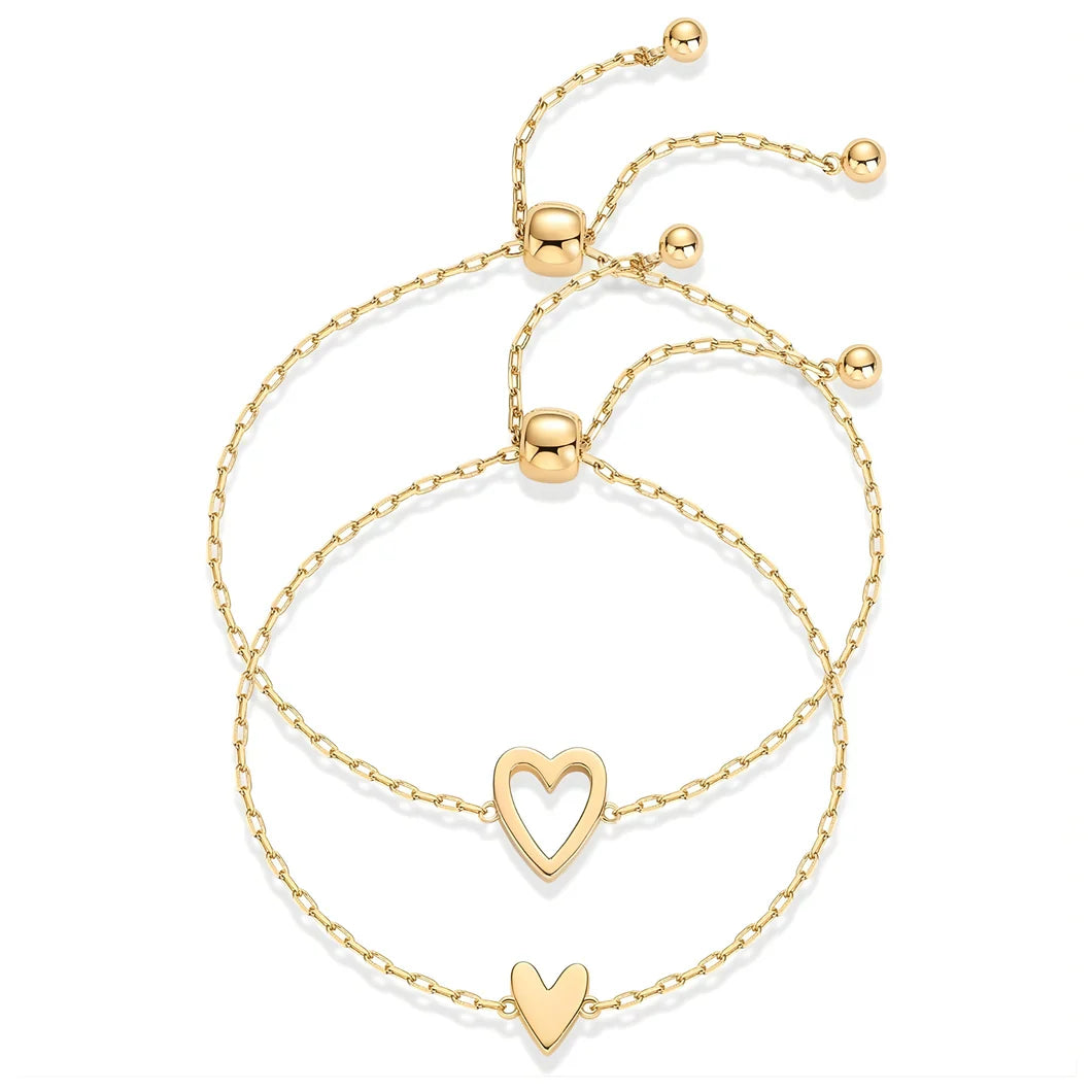 Pulseras de corazones para madre e hija